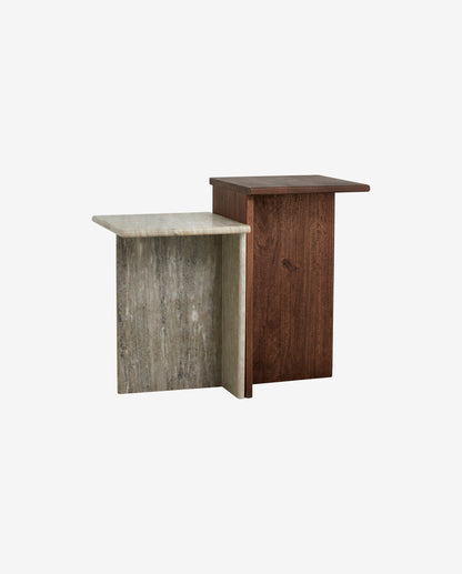 Nordal GLINA high tables, wood/marble
