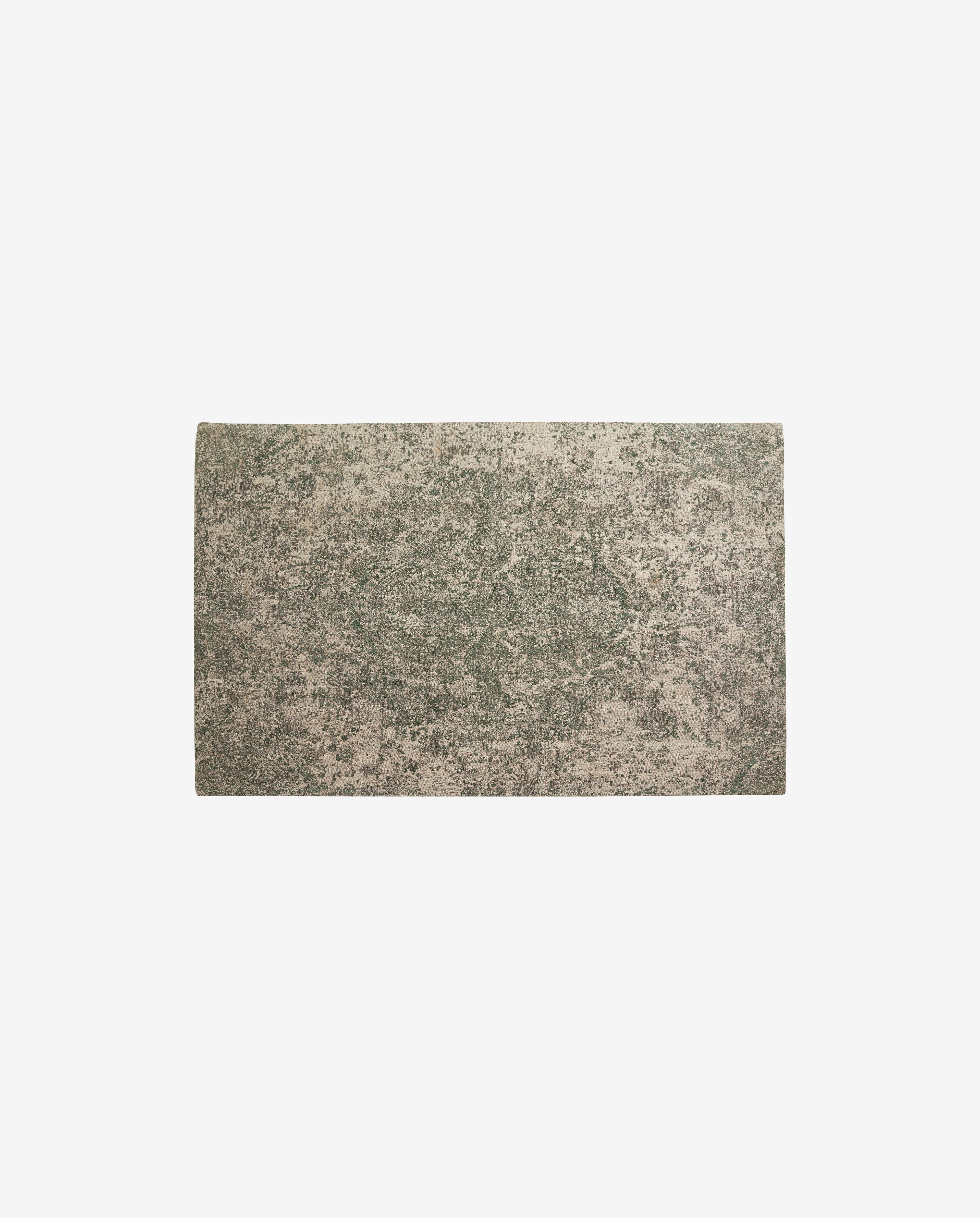 ARIA jacquardvævet tæppe - 160x240 cm - grøn/beige