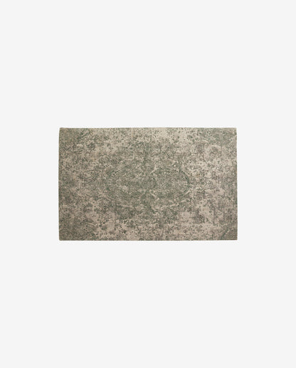 ARIA jacquardvævet tæppe - 160x240 cm - grøn/beige
