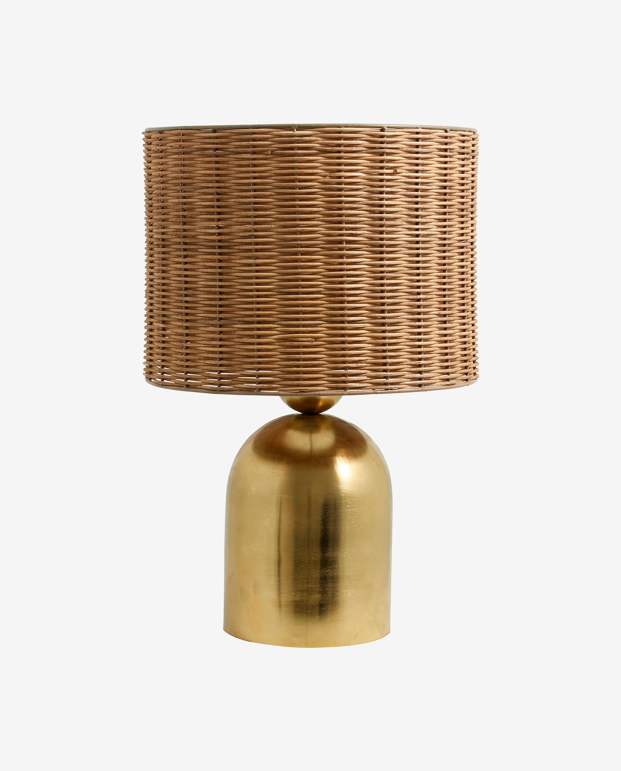 BASTI bordlampe - h51 cm - natur/messing