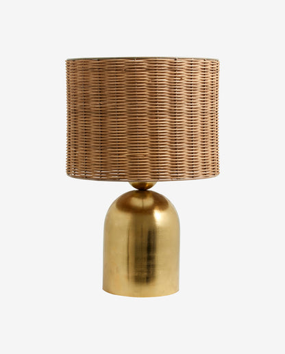 BASTI bordlampe - h51 cm - natur/messing