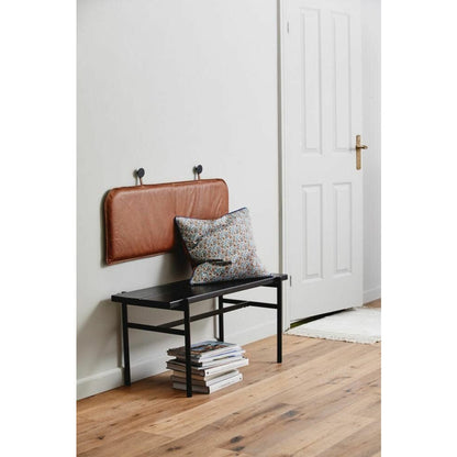 Nordal TICINO sengegavl / ryghynde i læder - 100 cm - brun