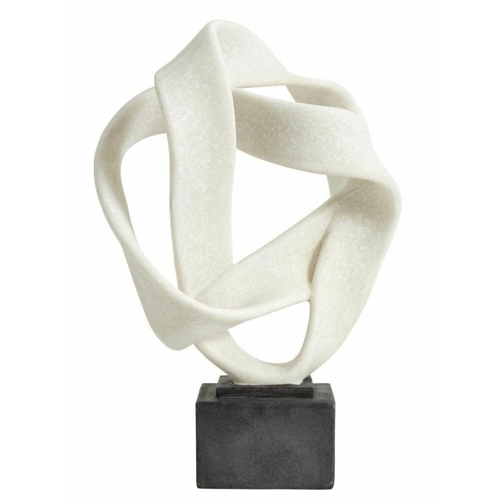 ROSALA skulptur til dekoration - h43 cm - sort/hvid