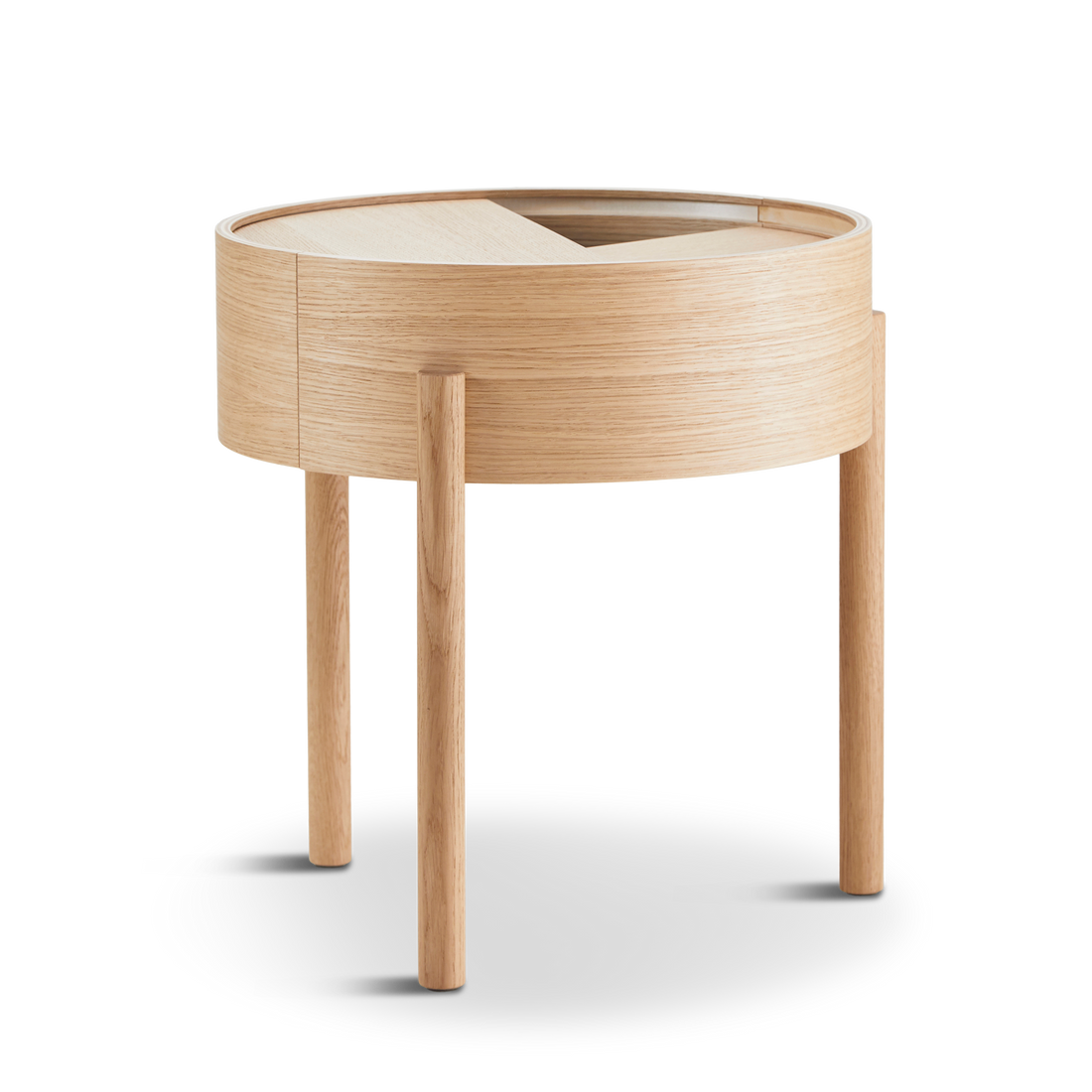 WOUD -  Arc side table (42 cm) - Oiled oak