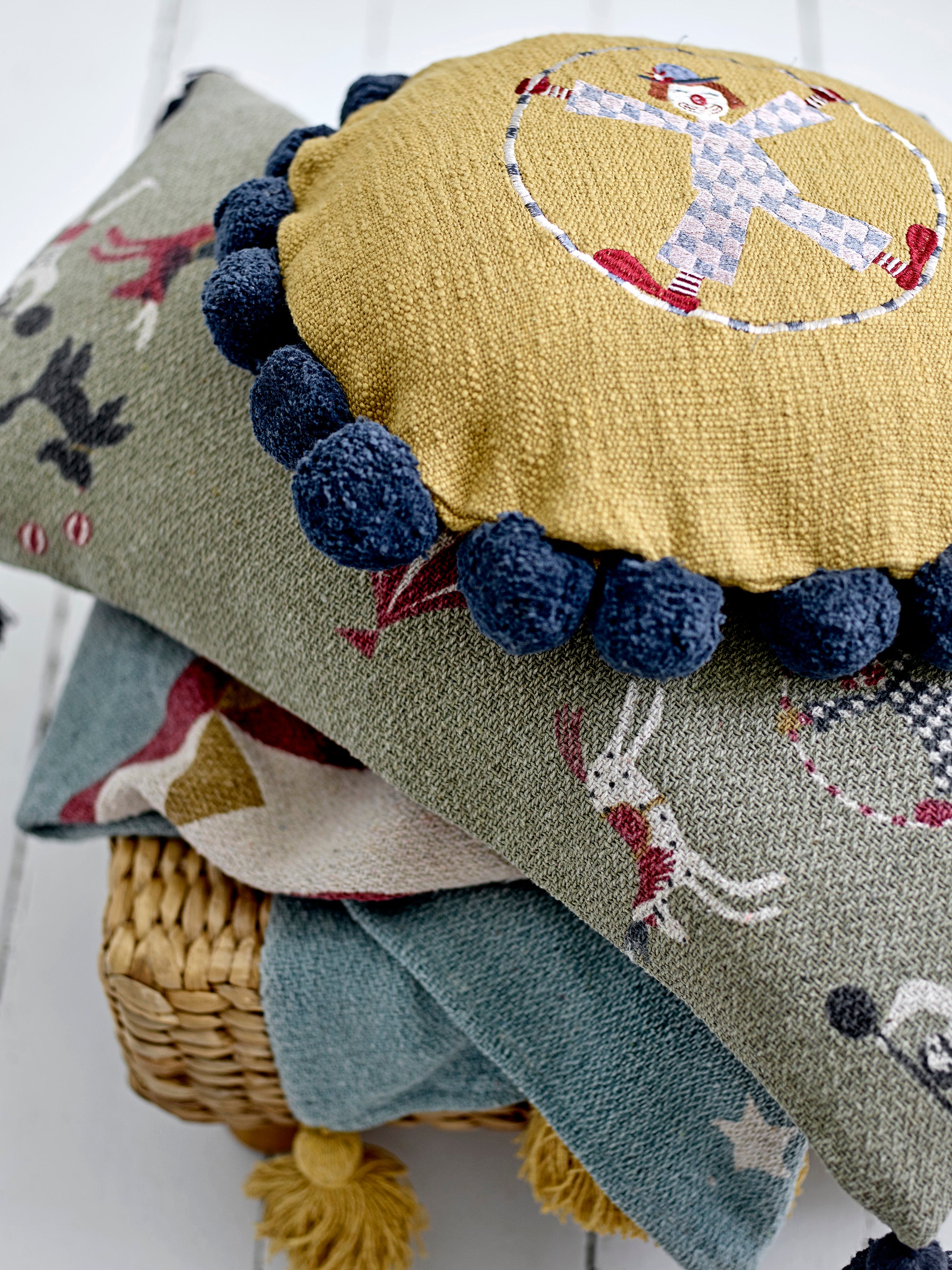 BLOOMINGVILLE MINI - Seamus Pude, Gul, Bomuld - BLOOMINGVILLE MINI - DesignGaragen.dk