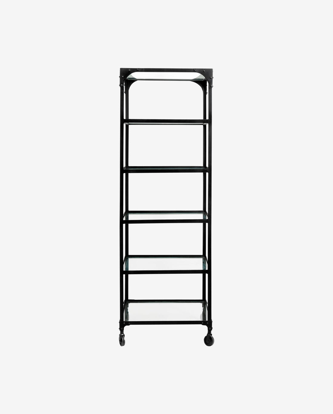 Nordal A/S BALANCE iron rack w/wheels, black