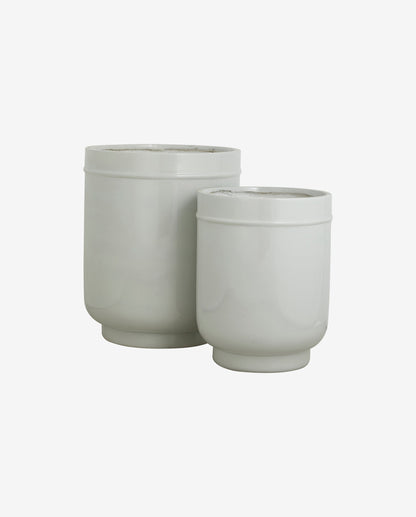 EDAY urtepotter - 2 stk. - h56/46 cm - grå
