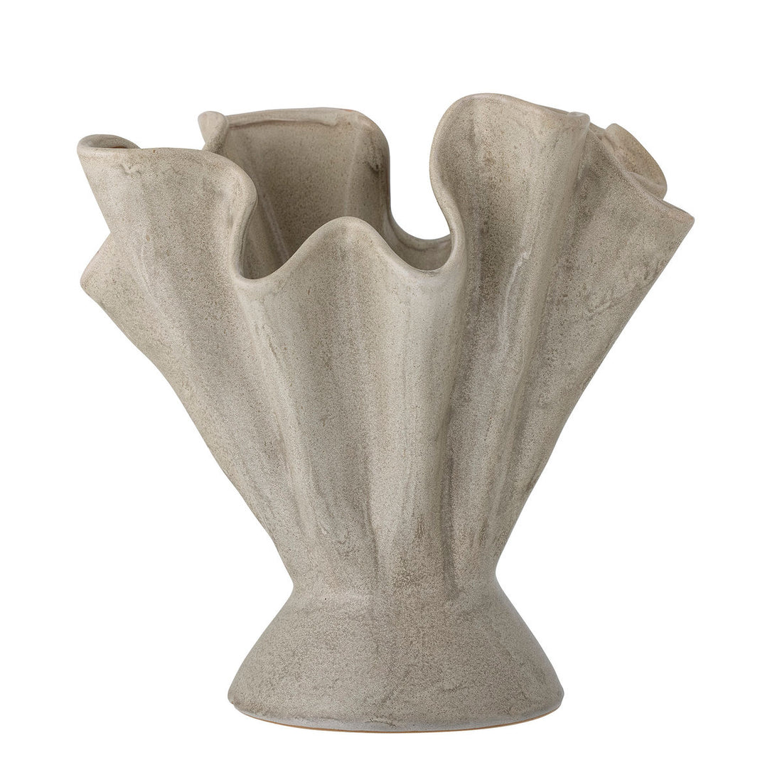 Bloomingville Plier Vase, Natur, Stentøj