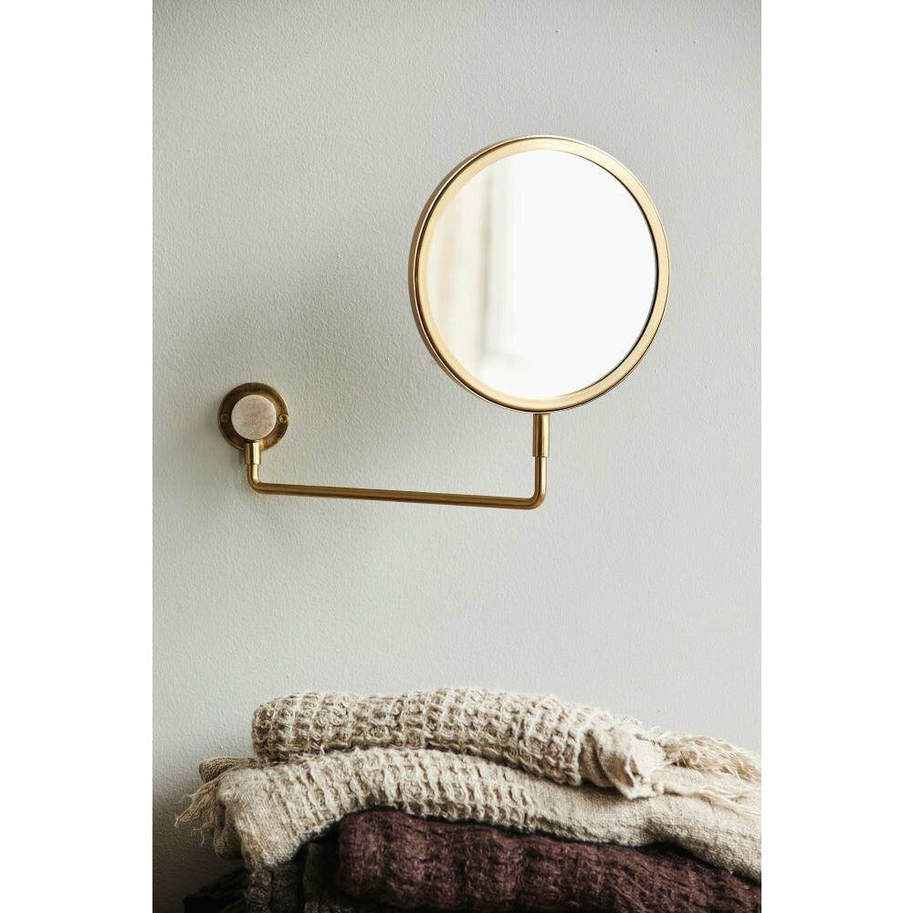 Nordal TESIA vægspejl i metal - 39x27 cm - guld finish - Nordal - DesignGaragen.dk