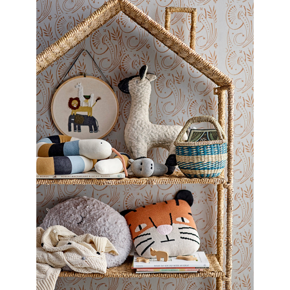 BLOOMINGVILLE MINI Jasika Væg Dekoration, Natur, Bomuld - D28xH1 cm - DesignGaragen.dk.