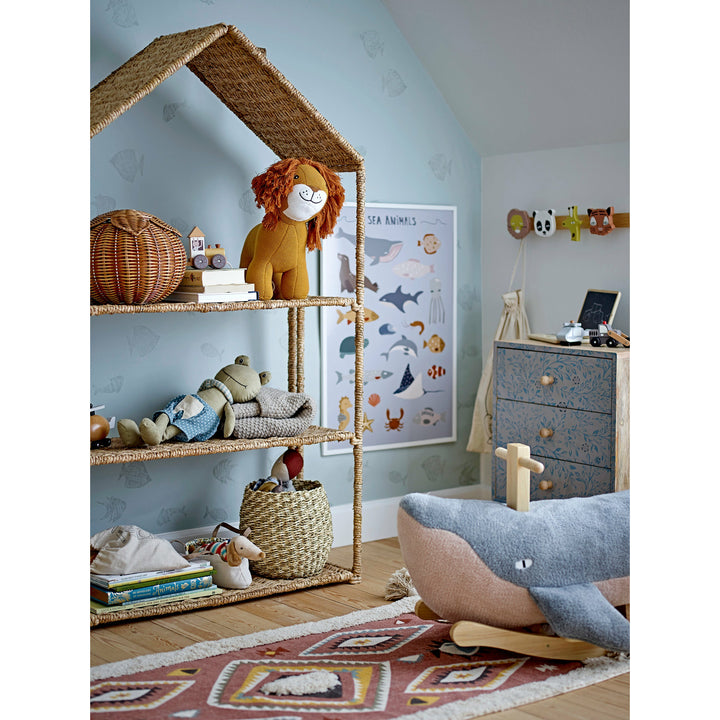 BLOOMINGVILLE MINI Lutz Tæppe, Brun, Bomuld - L120xW65 cm - DesignGaragen.dk.