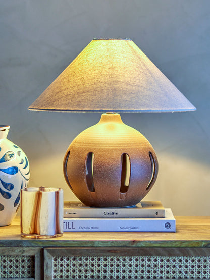 Bloomingville Liana Bordlampe, Brun, Stentøj - Bloomingville - DesignGaragen.dk