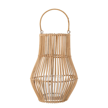 Creative Collection Rae Lanterne m/Glas, Natur, Rattan