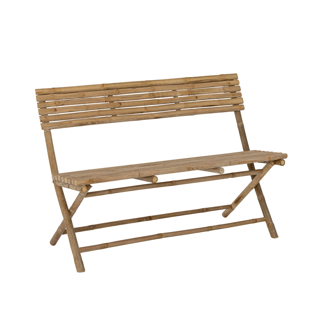 BLOOMINGVILLE Sole Bænk, Natur, Bambus - L120xH82xW54 cm - DesignGaragen.dk.