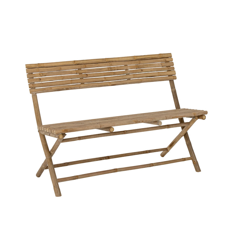 BLOOMINGVILLE Sole Bænk, Natur, Bambus - L120xH82xW54 cm - DesignGaragen.dk.
