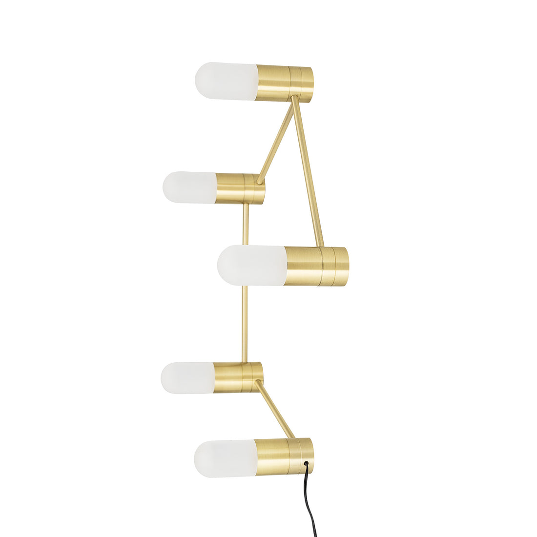 BLOOMINGVILLE Bent Bordlampe, Guld, Metal - D4xL100xH13 cm - DesignGaragen.dk.