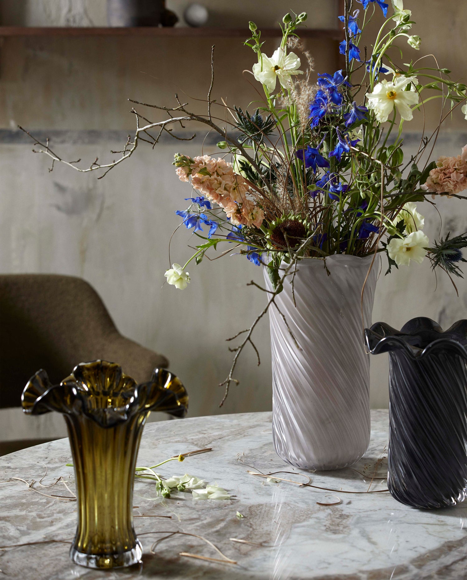 Nordal A/S DENNY vase - green