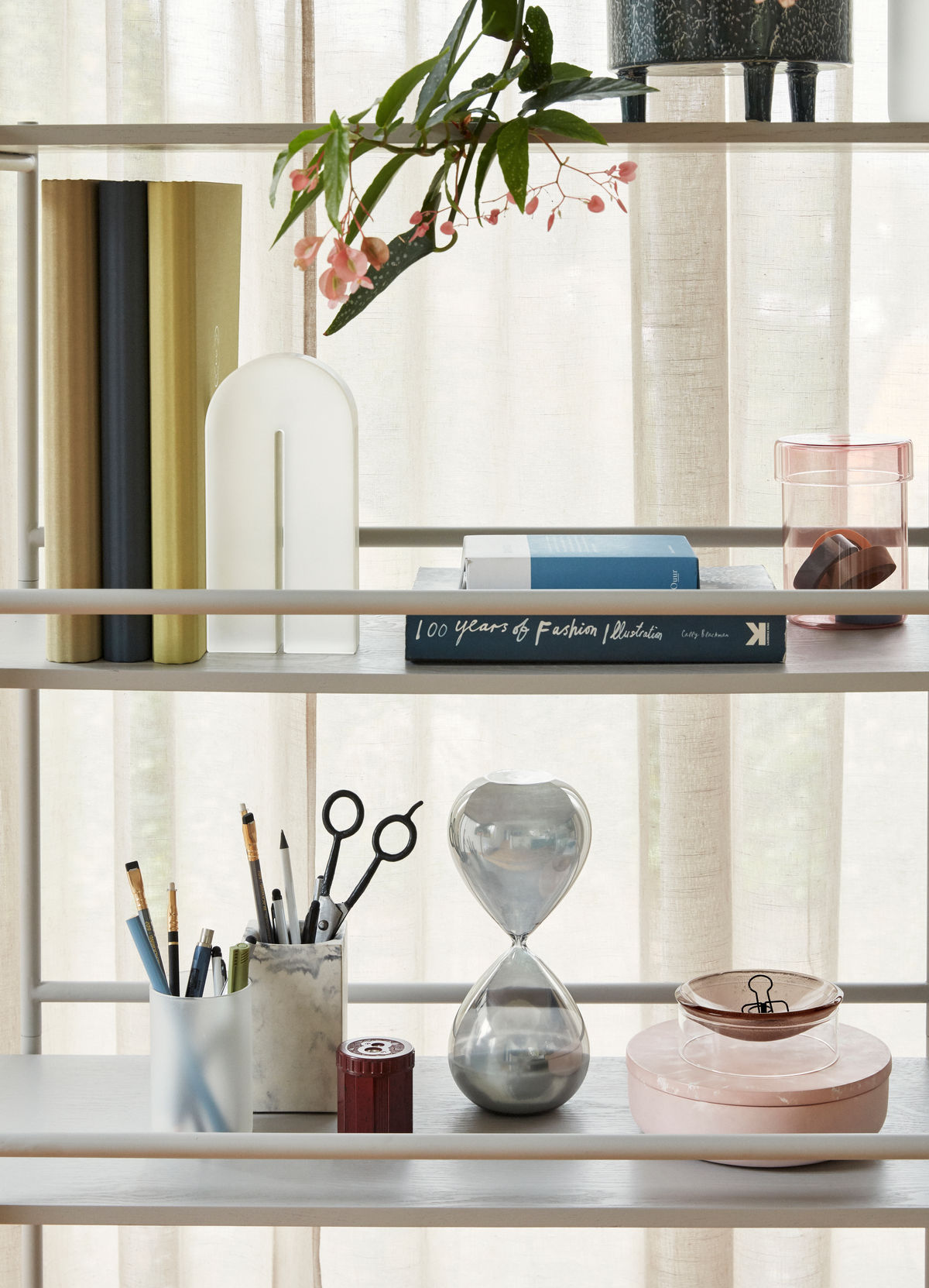 Hübsch Divide Reol  Grå