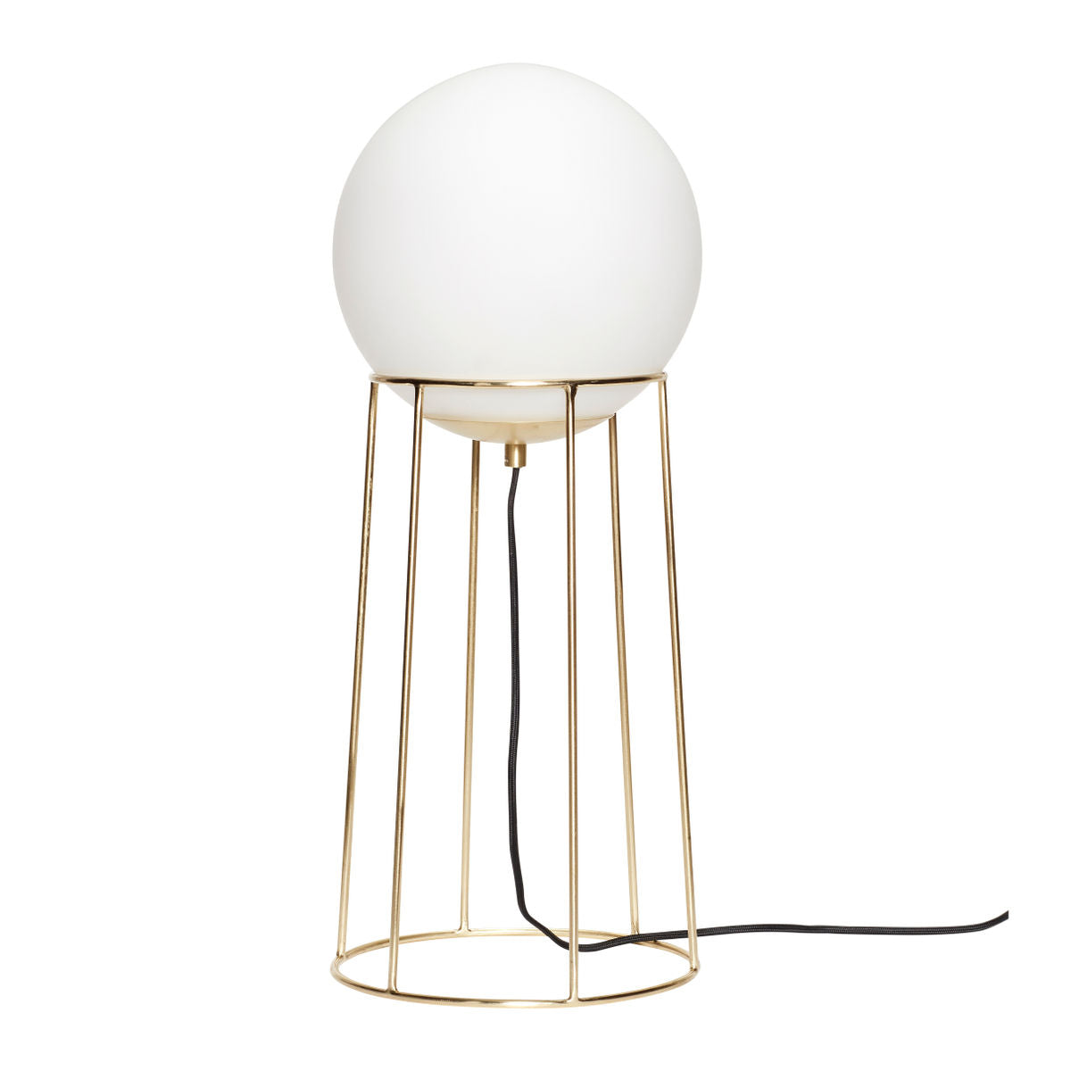 Hübsch Balance Lampe Large Messingfarve/Hvid