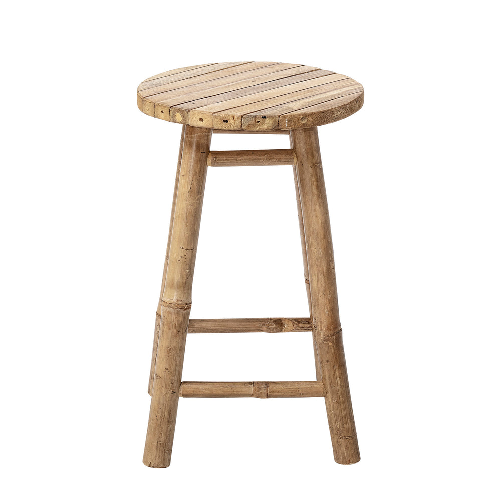 BLOOMINGVILLE Sole Taburet, Natur, Bambus - D30xH50 cm - DesignGaragen.dk.