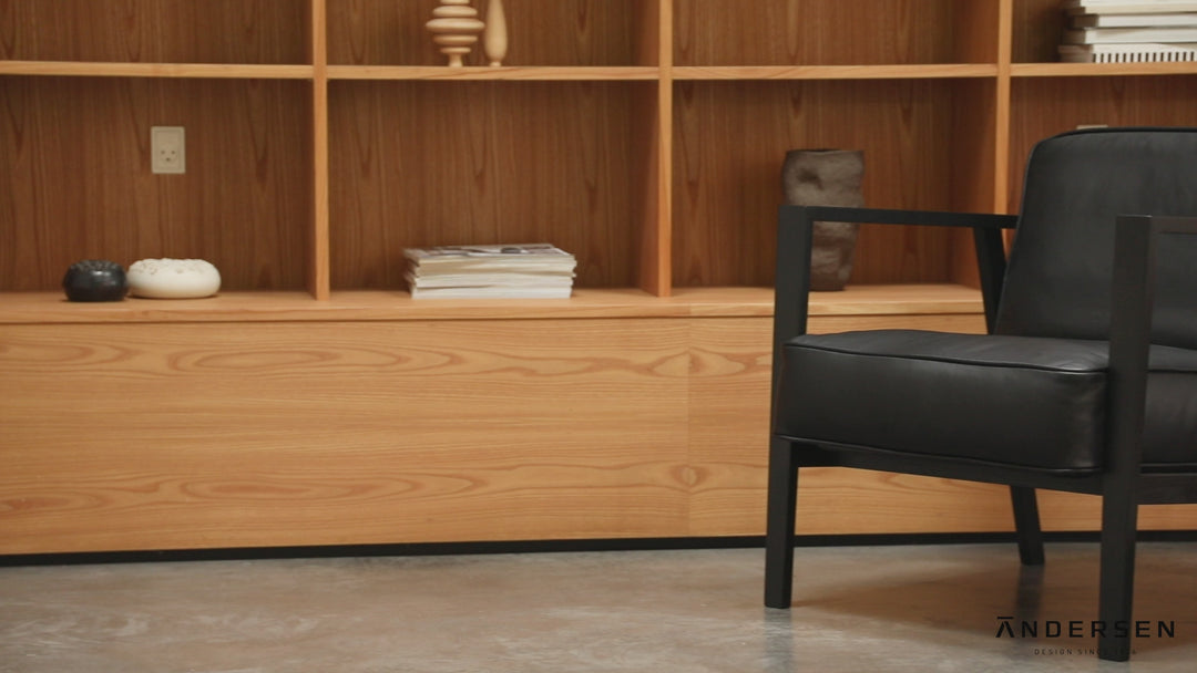 Andersen Furniture - LC1 Loungestol - sort læder/stel i sortlakeret