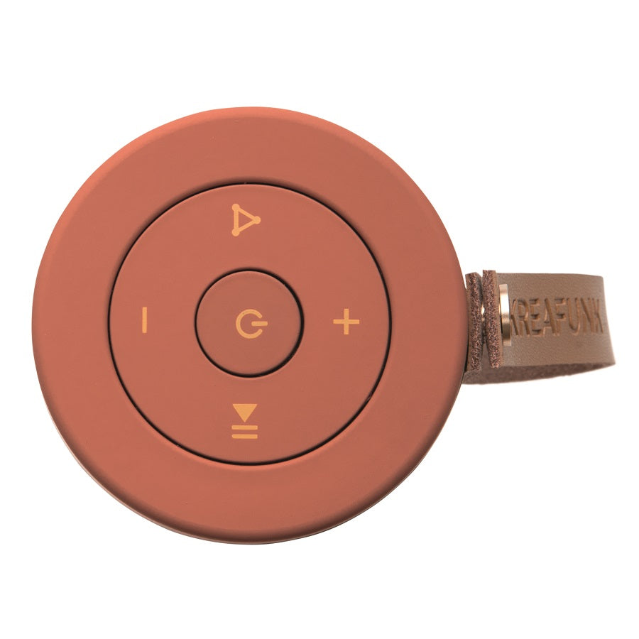 Kreafunk - Trådløs højttaler med rem aFUNK koral bronze