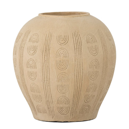 Bloomingville Taym Deko Vase, Natur, Terrakotta - Bloomingville - DesignGaragen.dk