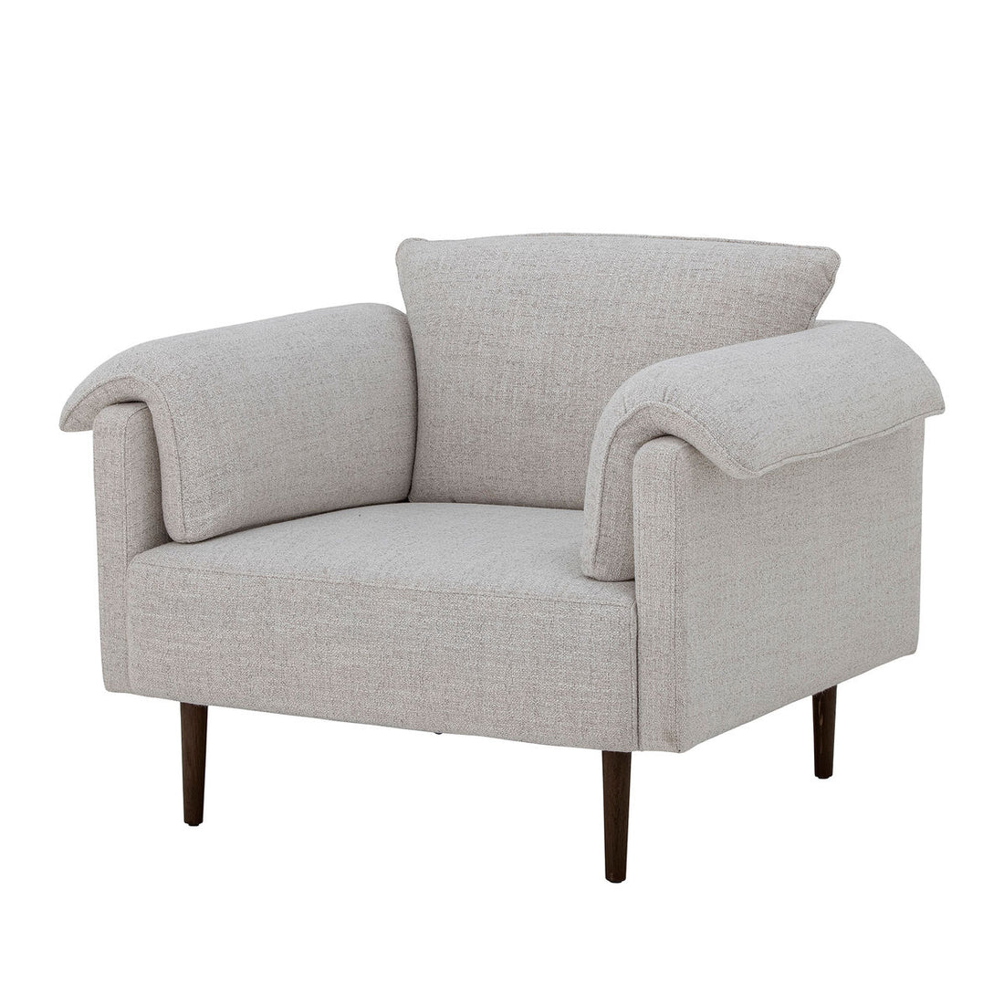 Bloomingville Chesham Lounge Stol, Hvid, Polyester