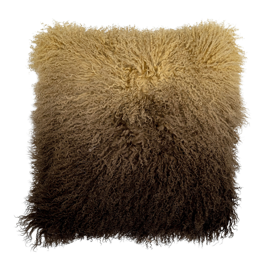 Bloomingville Pansy Cushion, Brun, Lambskin Tibetian - Bloomingville - DesignGaragen.dk