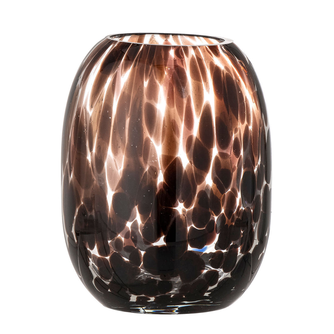 Bloomingville Crister Vase, Brun, Glas