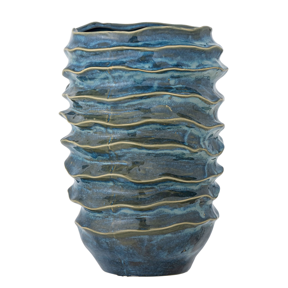 Creative Collection Arturo Vase, Blå, Stentøj