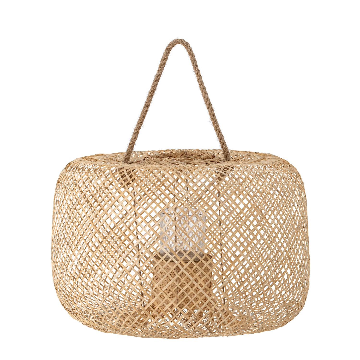 Bloomingville Musu Lanterne m/Glas, Natur, Bambus