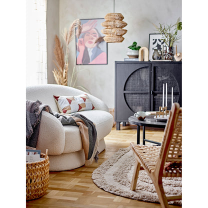 Bloomingville Tasja Plaid, Natur, Genanvendt Bomuld - Bloomingville - DesignGaragen.dk