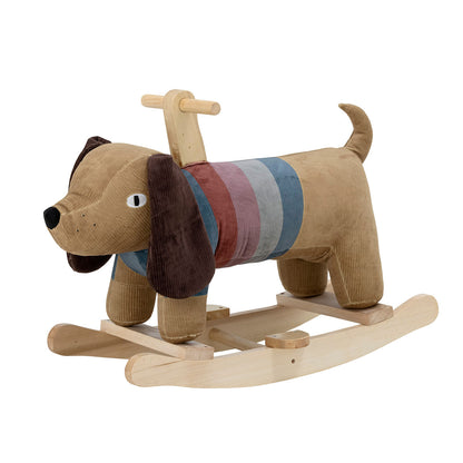 Bloomingville MINI Charlie Rocking Toy, Dog, Brun, Polyester