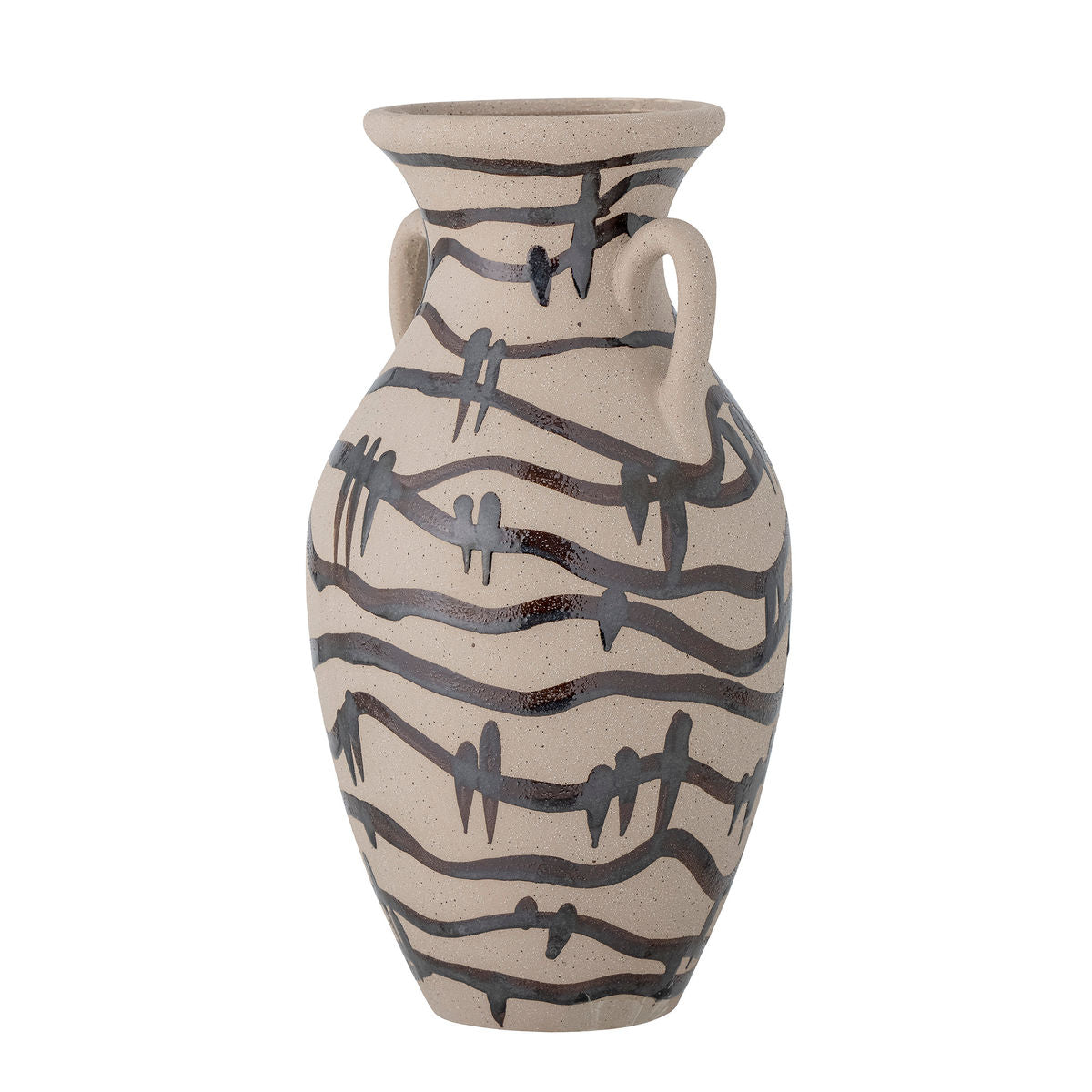 Bloomingville Ohana Vase, Sort, Stentøj