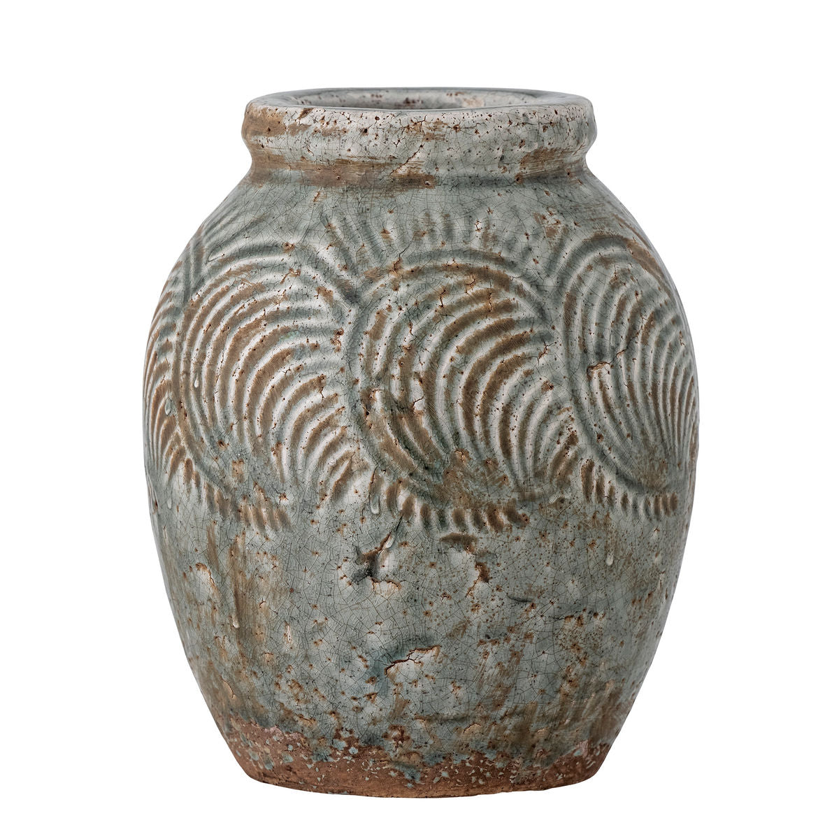Bloomingville Damian Deko Vase, Grøn, Terrakotta - Bloomingville - DesignGaragen.dk