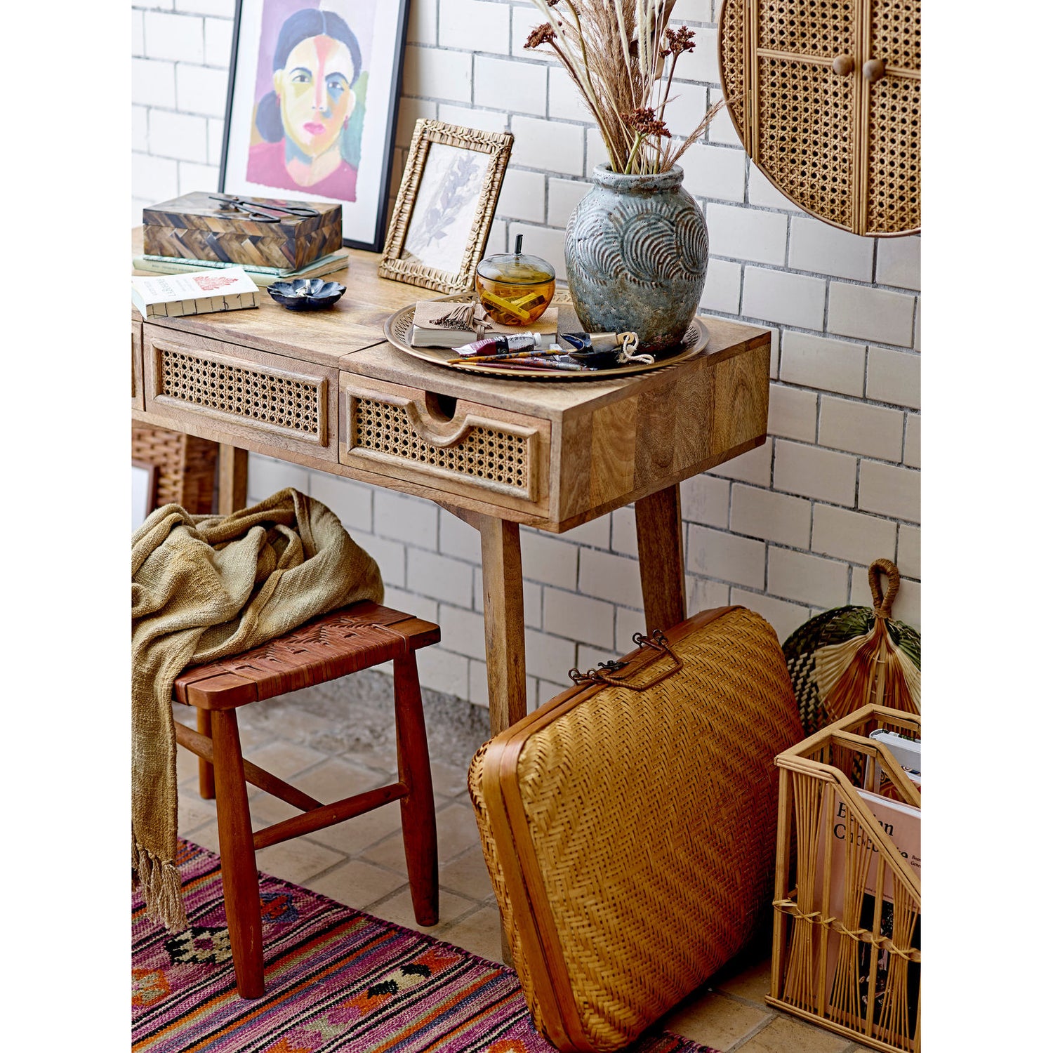 Bloomingville Damian Deko Vase, Grøn, Terrakotta - Bloomingville - DesignGaragen.dk