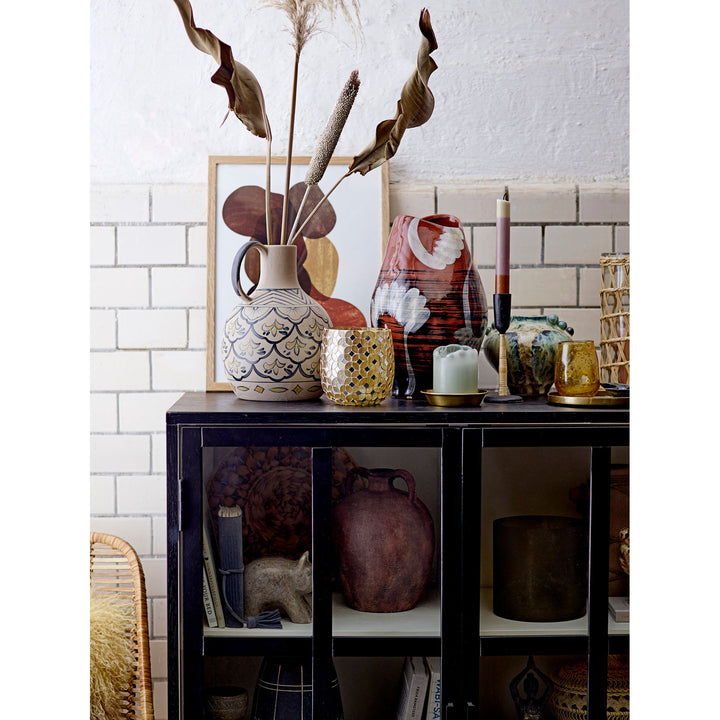 Bloomingville Nadya Vase, Blå, Stentøj