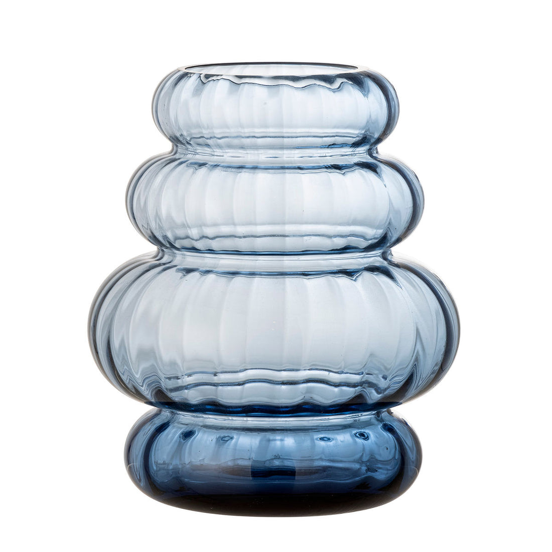 Bloomingville Bing Vase, Blå, Glas