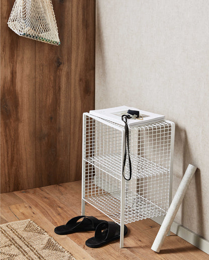 TUO sengebord/sidebord i jern - 40x30 cm - hvid