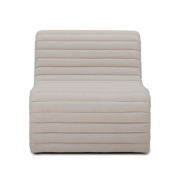 BLOOMINGVILLE Allure Lounge Stol, Natur, Polyester - L76xH67xW91 cm - DesignGaragen.dk.