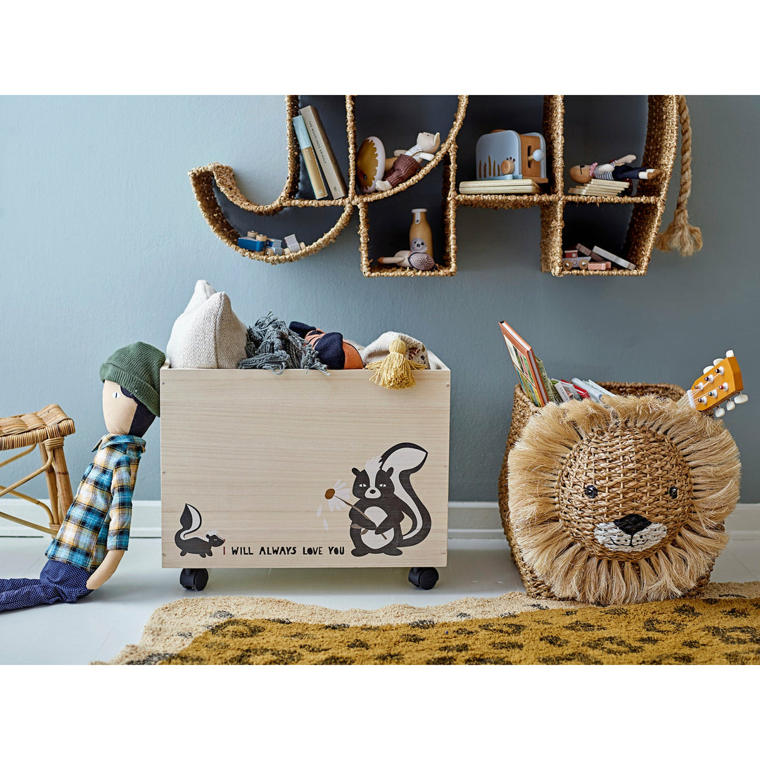 BLOOMINGVILLE MINI Elmar Bogreol, Natur, Bankuan Grass - L90xH61xW26 cm - DesignGaragen.dk.