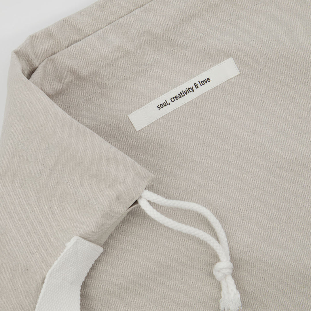 Meraki Cotton bag, Cataria, Light grey