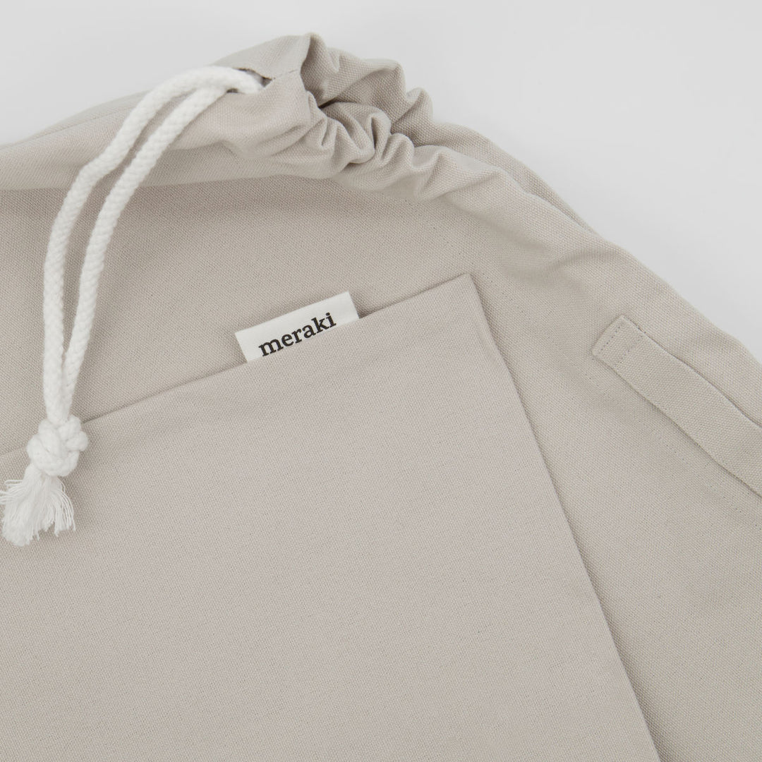 Meraki Cotton bag, Cataria, Light grey