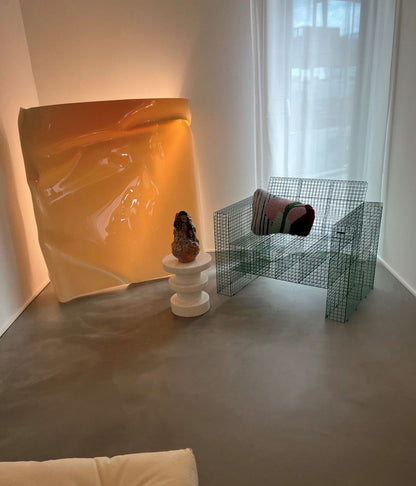 Kalager Design WIRE LOUNGECHAIR, Signal grøn