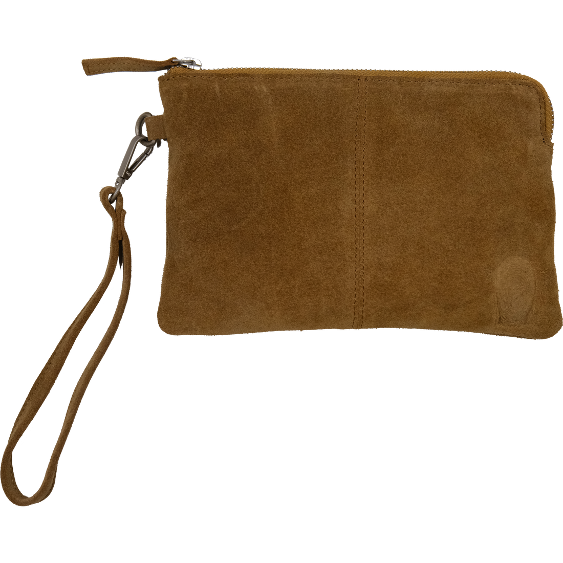 Trademark Living Alpha clutch i ruskind - camel
