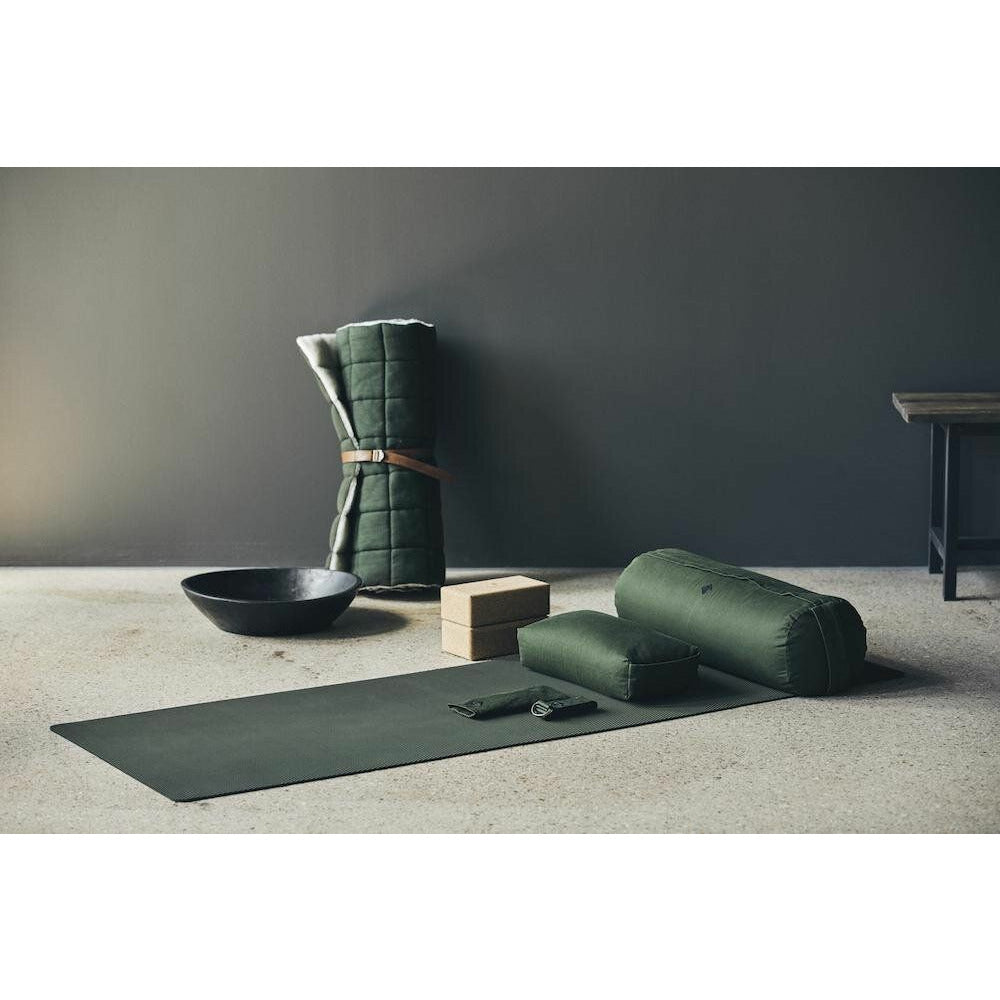 Nordal YOGA og meditationspude - 40x20 cm - mørkegrøn