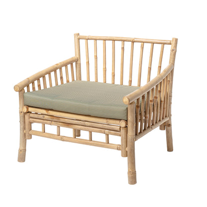 Sole Lounge Stol, Natur, Bambus - L80xH75xW77 cm - BLOOMINGVILLE - DesignGaragen.dk