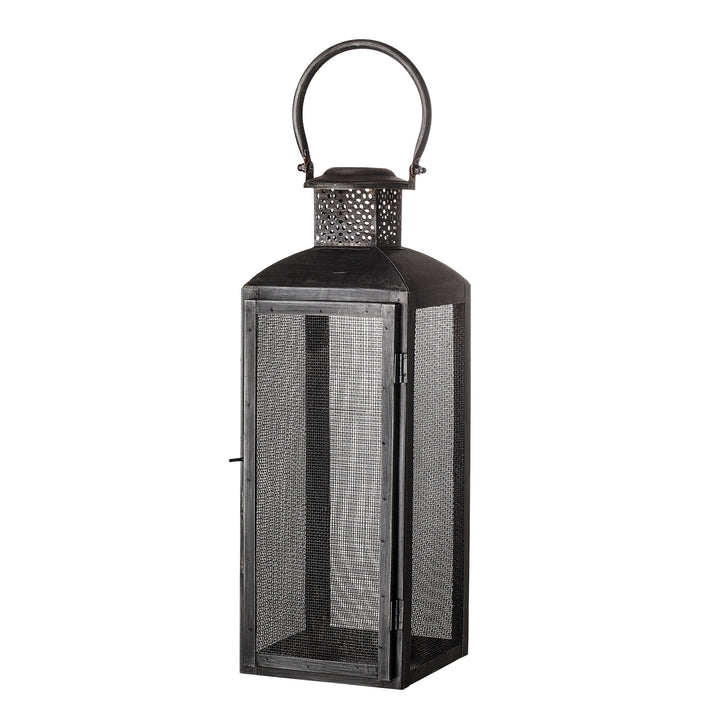 BLOOMINGVILLE Tidus Lanterne, Sort, Metal - L15xH44xW15 cm - DesignGaragen.dk.