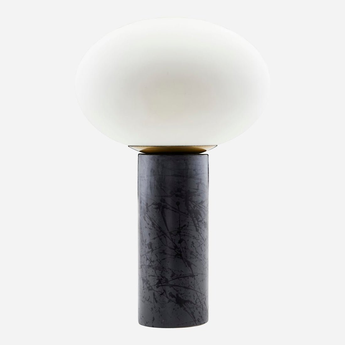 House Doctor-Bordlampe, Opal, Hvid/Sort-h: 45 cm, dia: 30 cm